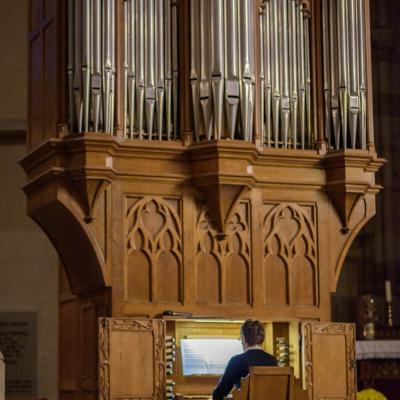 A l'orgue de chœur d'Obernai