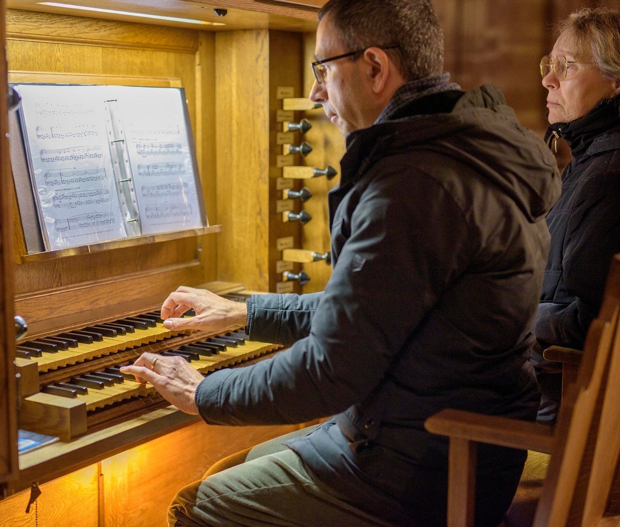 Luigi Mengoni à l'orgue de chœur 