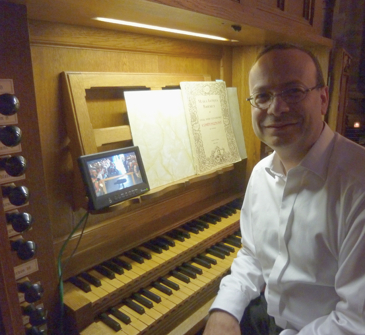 Damien Simon à l'orgue de chœur d'Obernai