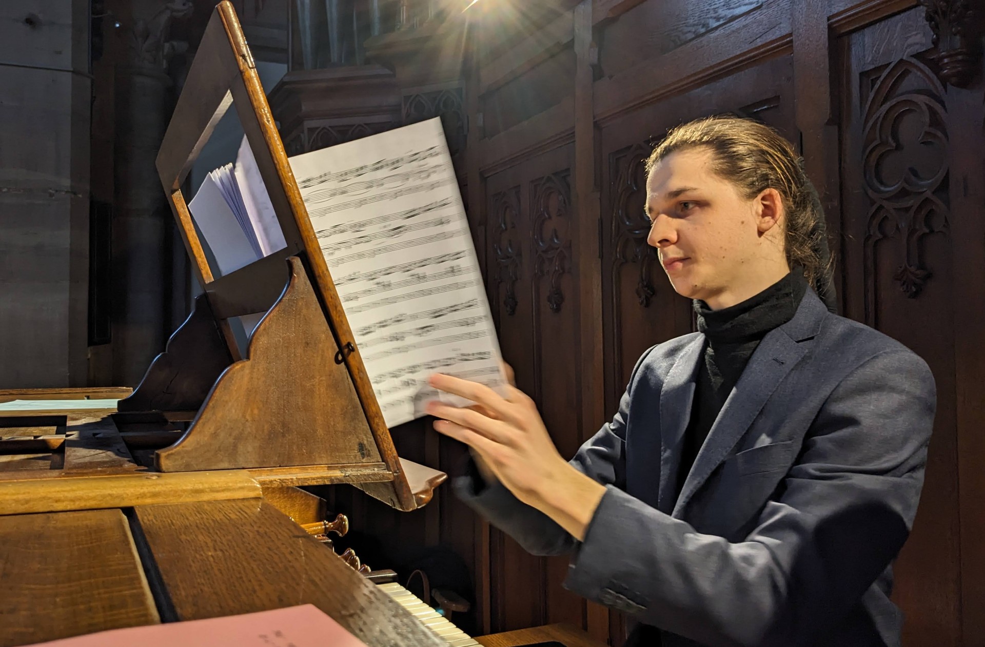 Noé Brencklé au grand orgue
