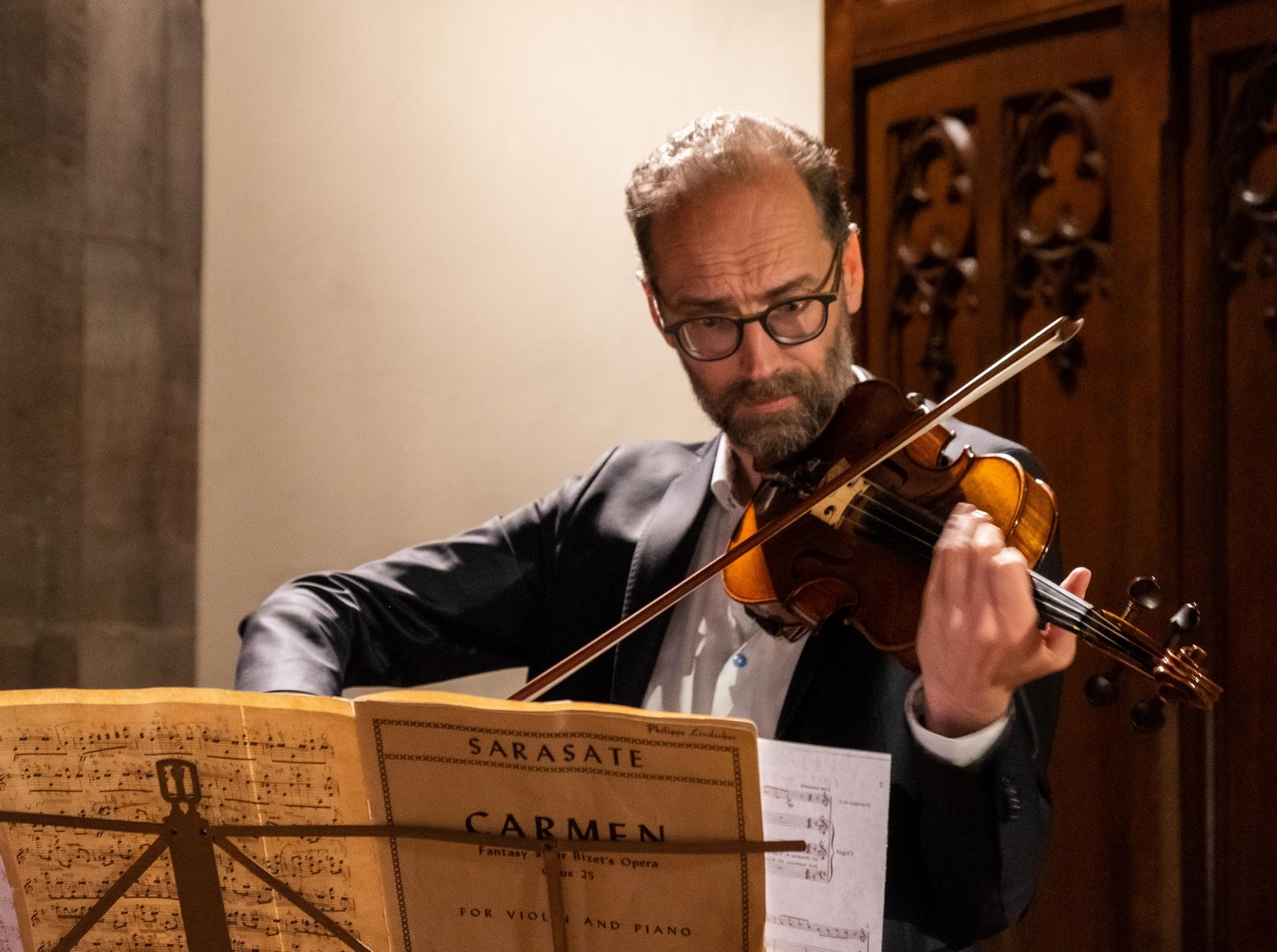 Philippe Lindecker avec Carmen de Sarasate