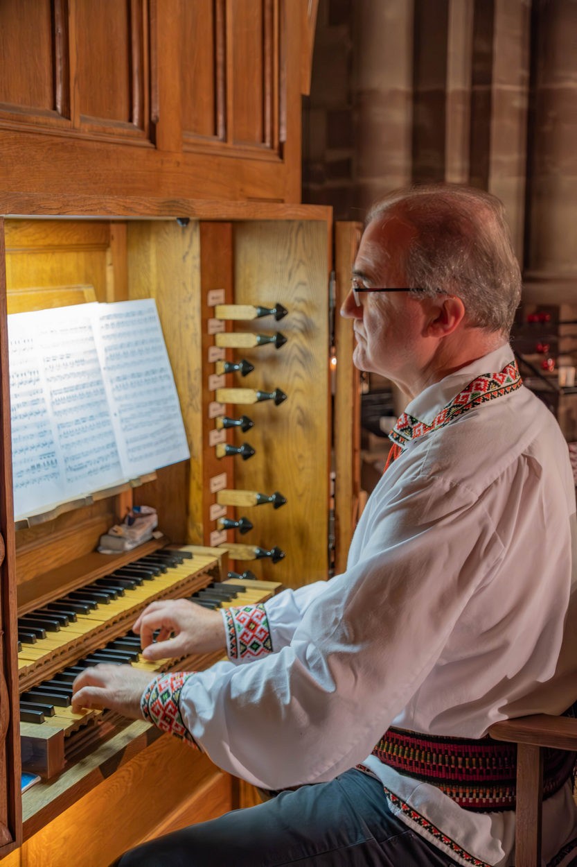 Thomas Strauss à l'orgue de chœur